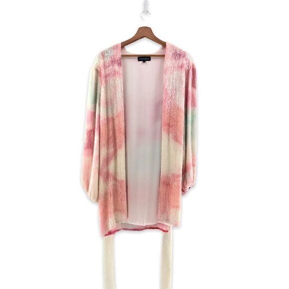 Retrofete Gabrielle Robe Dress in Marble Pink Small - Picture 8 of 13